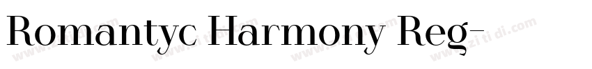 Romantyc Harmony Reg字体转换